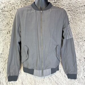 Mens Goodfellow & Co Standard Fit Colorblock‎ Bomber Jacket Railroad Gray S